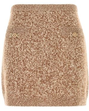 Versace Falda de 'Mouline' - Marrón