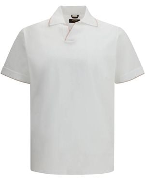 Moorer Tops ,Wit ,Katoen Bradley-Jcl Polo