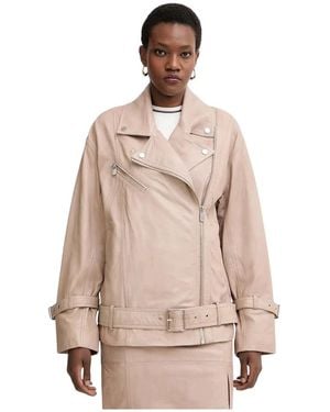 Pinko Leather Jackets - Neutre