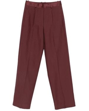 forte_forte Wide Trousers - Rojo
