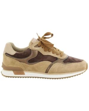 Gabor Schoenen ,Bruin ,Leer Lage Sneaker - Naturel
