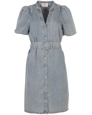 Freebird by Steven Blauw Dael Kleid - Grau