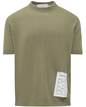 Amaranto Round-Neck Knitwear - Green