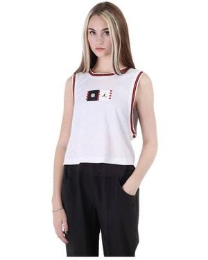 Nike Sleeveless Training Tops - Bianco