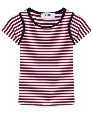 MSGM T-Shirts - Rouge