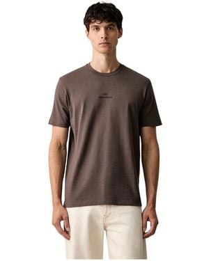 Paul & Shark Katoenen T-Shirt Met Ronde Hals - Bruin