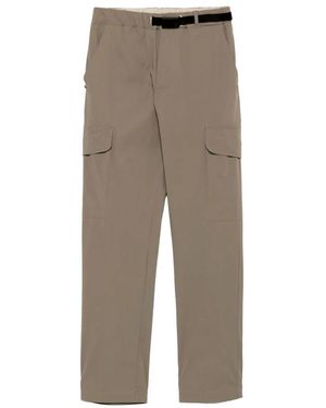 White Sand Slim-Fit Trousers - Grey
