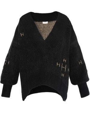 Hèst V-Neck Knitwear - Noir