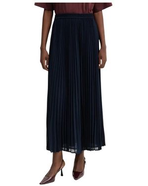 Michael Kors Rokken ,Blauw ,Polyester Plissé Maxi Rok