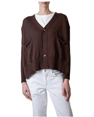 Ma'ry'ya Cardigan Poncho - Braun
