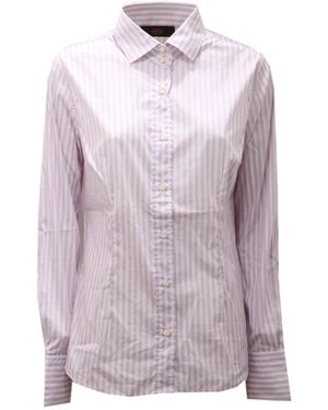 Grifoni Gestreepte Blouse - Paars