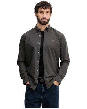 Lindbergh Casual Hemden - Zwart