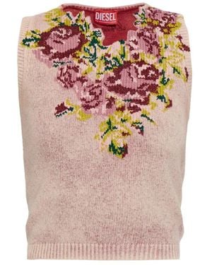 DIESEL Tops ,Roze ,Wol-Raris Wol Top