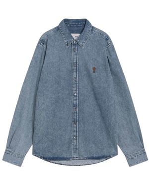 Ami Paris Denim Shirts - Azul