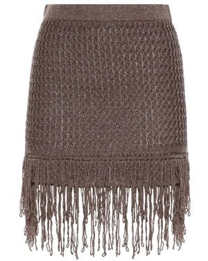 Pinko Short Skirts - Brown