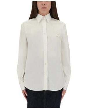 Moschino Overhemden ,Wit ,Katoen Cotton Poplin Shirt