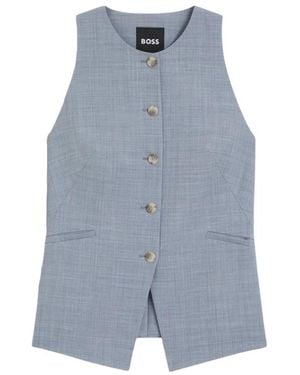 BOSS Gilet - Blauw