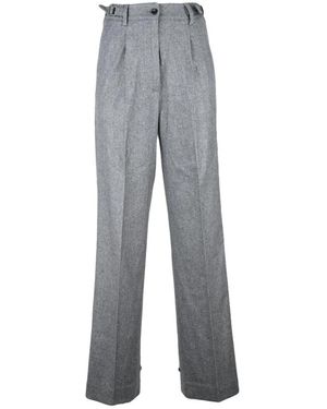 Kiton Wide Trousers - Gris