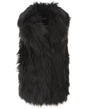 KARL LAGERFELD Jassen ,Zwart ,Faux Fur Gilet