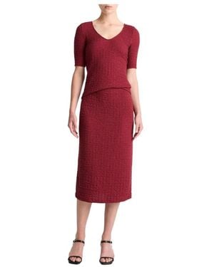 Vince Midi Skirts - Red