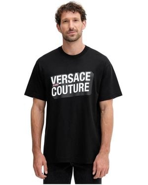 Versace Jeans Couture Tops T-Shirts - Zwart