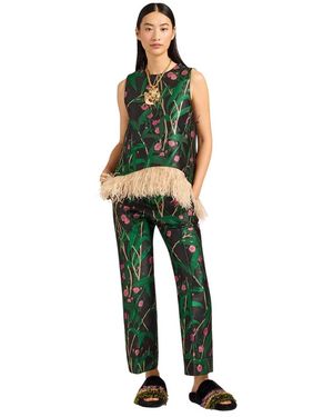 La DoubleJ Wide Trousers - Groen
