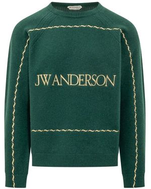 JW Anderson Logo Trui - Groen