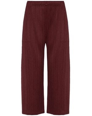 Issey Miyake Wide Trousers - Rojo