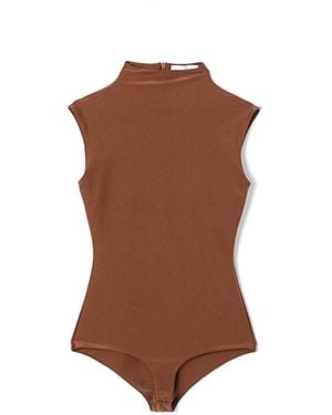 Sportmax Tops ,Bruin ,Stijlvolle Bodywear Voor Actieve Levensstijl