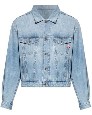 DIESEL Jassen ,Blauw ,Denim Denim Jassen