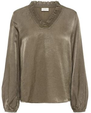 Kaffe Overhemden ,Groen ,Blouses