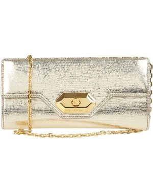 Lanvin Tassen ,Geel ,Leer Pencil Cat Nano - Metallic
