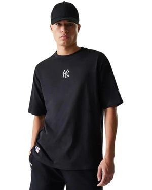 KTZ Tops ,Zwart ,Katoen T-Shirt Oversize Mlb League Essential New York Yankees