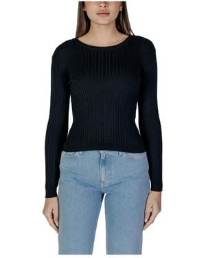 Vila Round-Neck Knitwear - Black