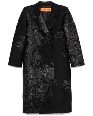 Stine Goya Double-Breasted Coats - Black