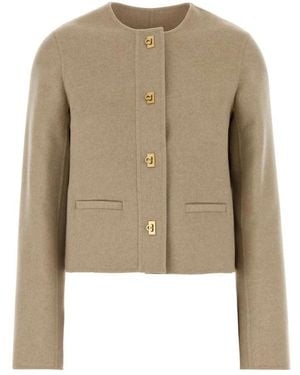 Ferragamo Light Jackets - Natural