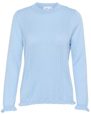 Saint Tropez Long Sleeve Tops - Blu