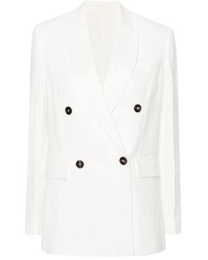 Brunello Cucinelli Blazers - White