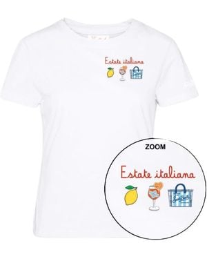 MC2 Saint Barth Tops ,Wit ,Katoen Emilie Katoenen T-Shirt