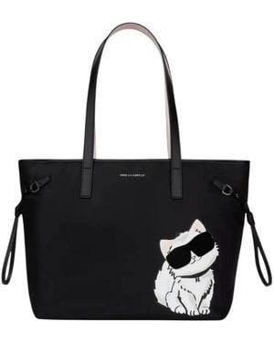 KARL LAGERFELD Tote Bags - Nero