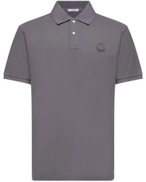 Moncler Polo Shirts - Grey