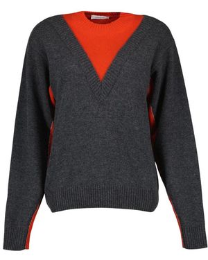 Rabanne Round-Neck Knitwear - Gris