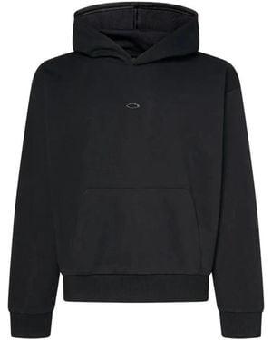 Oakley Hoodies & Sweatvesten ,Zwart ,Katoen Metal Rise Hoodie