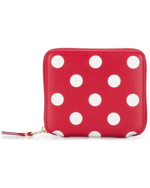 Comme des Garçons Portemonnaie Dot Leather - Rot