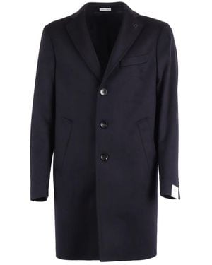 BRERAS Milano Single-Breasted Coats - Blue