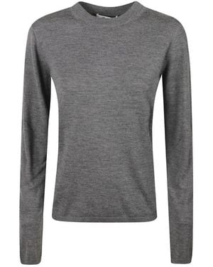 Max Mara Trui Met Ronde Hals - Grijs