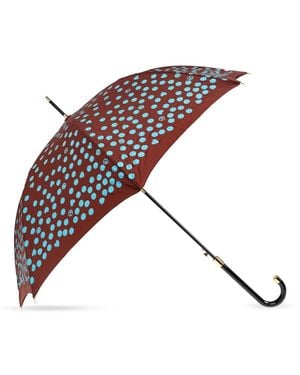 Moschino Gemusterter Regenschirm - Braun