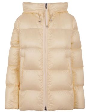 Moncler Jassen ,Geel ,Serittes Korte Donsjas - Naturel