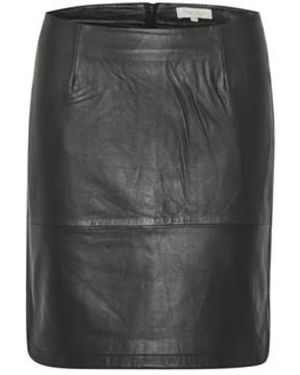 Part Two Rokken ,Zwart ,Leer Leren Rok