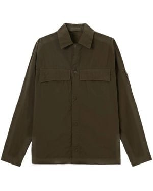 Stone Island Ghost Nylon Smerigliato Shirt Jacket - Groen